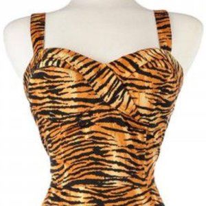 Deadly Dames vamp tiger top